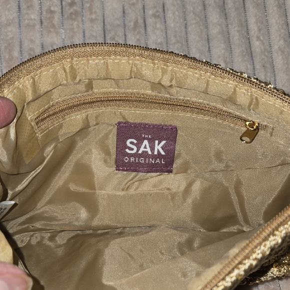 The Sak Metallic Gold Clutch with Chain Strap - Picture 5 of 6